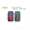 Grey / Red Flag Pattern Cell Phone Protective Covers Pouches For Sony / Nokia